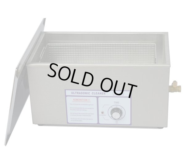 画像1: 新古品 35%Off【ダイヤル式 22L/80kHz 超音波洗浄機】 タイマー/中型洗浄器クリーナー 業務用 (1)