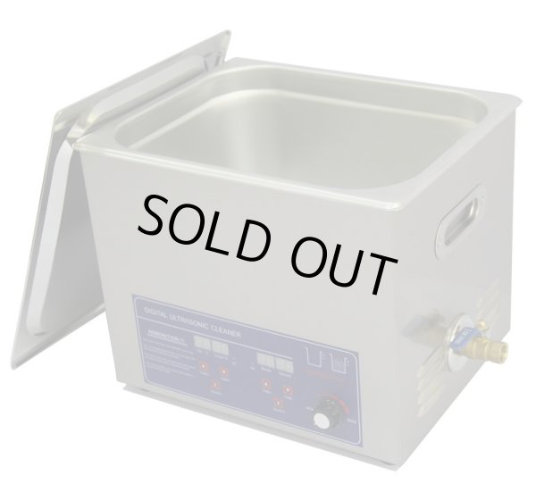 画像1: 新古品 35%オフ【工業用デジタル式 10L/40kHz 超音波洗浄機】 タイマー/ヒーター/ パワー調節/中型洗浄器クリーナー 工業用 (1)