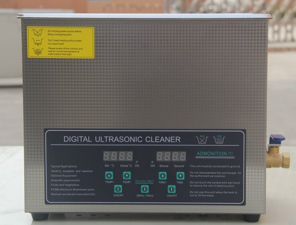 画像1: 【デュアル周波数 6L/28khz/40kHz 超音波洗浄機】 タイマー/ヒーター/小型洗浄器クリーナー 業務用 (1)