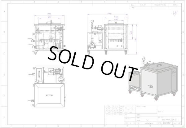 画像1: ＊オーダー商品・循環ろ過付き【工業用デュアル周波数 60L/28khz/40kHz 超音波洗浄機】 タイマー/ヒーター/パワー調節/超大型洗浄器クリーナー 工業用 (1)