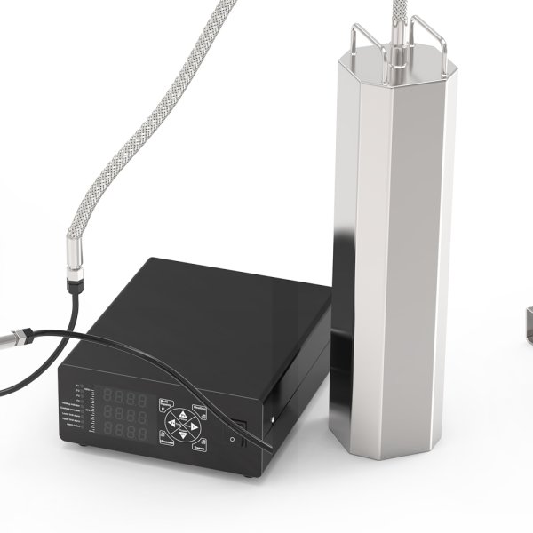 画像2: 【投げ込み型 超音波発生装置 デュアル周波数 28kHz/40kHz ロッドバー型】 注水目安容量55L〜70L 超音波900W /業務用超音波発生器 (2)