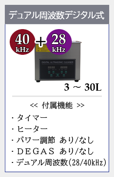 40キロヘルツデュアル周波数デジタル式